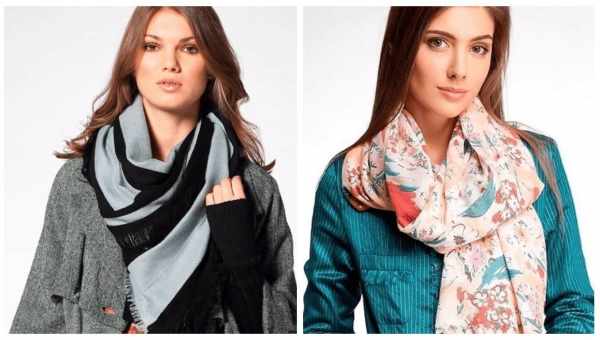 Несколько вариантов как и с чем можно носить шарф или платок?
